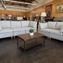 $699 HUGE Sofa + Loveseat Set 🔥 Oversized Light Gray