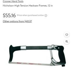 Nicholson High Tension saw