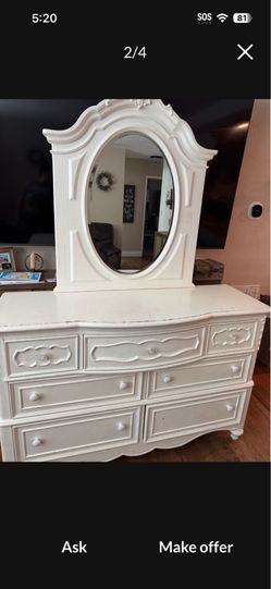 White DRESSER 7 DRAWERS