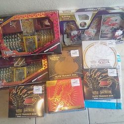 5 Variety Pokemon Trainer Boxes 2 Pokemon Crown Zenith Shiny Zamazenta Premium Figure Collection 1 Hisuian Zoroark Premium Collection 