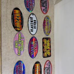 11 Stickers Metallic 7”  NEW!!!