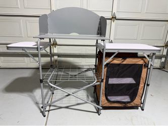 Folding Grill Table / Portable Outdoor Cooking Table