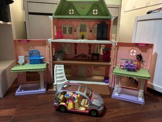 Fisher-Price Loving Family Victorian Grand Mansion Dollhouse Set w/ Car & Dolls - See My Other Items