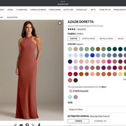Chiffon Auburn Dress