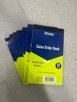 Sales receipts order books