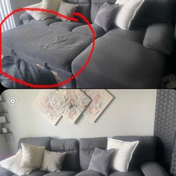 L - Shaped Pull Out Couch 