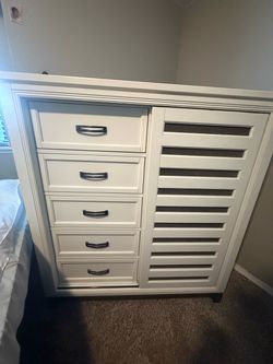 All white dresser