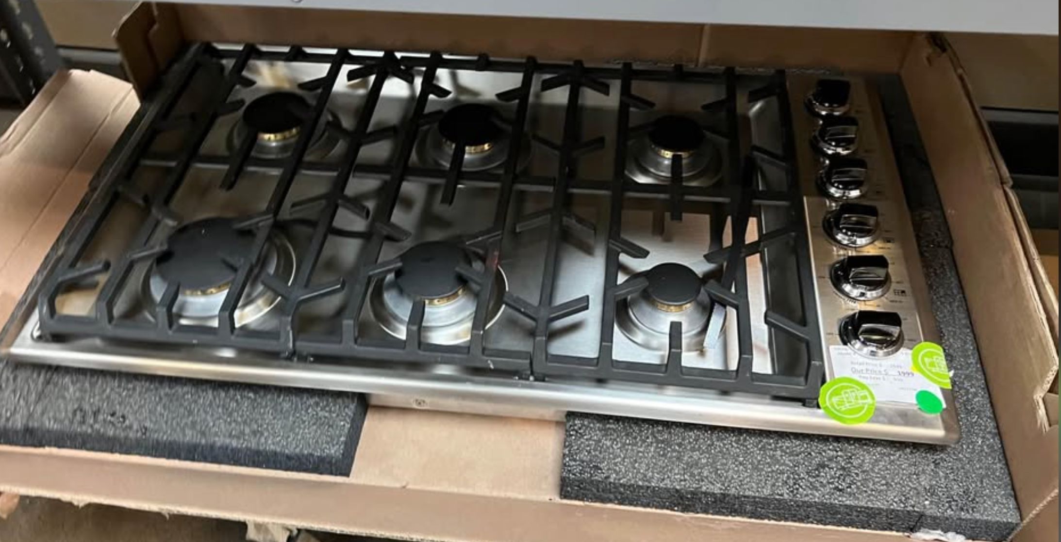 Viking 36 Inch Cooktop 6 Burners