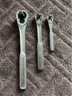 Craftsman -1/2,3/8,1/4” Drive Ratchets with Quick Released Buttons