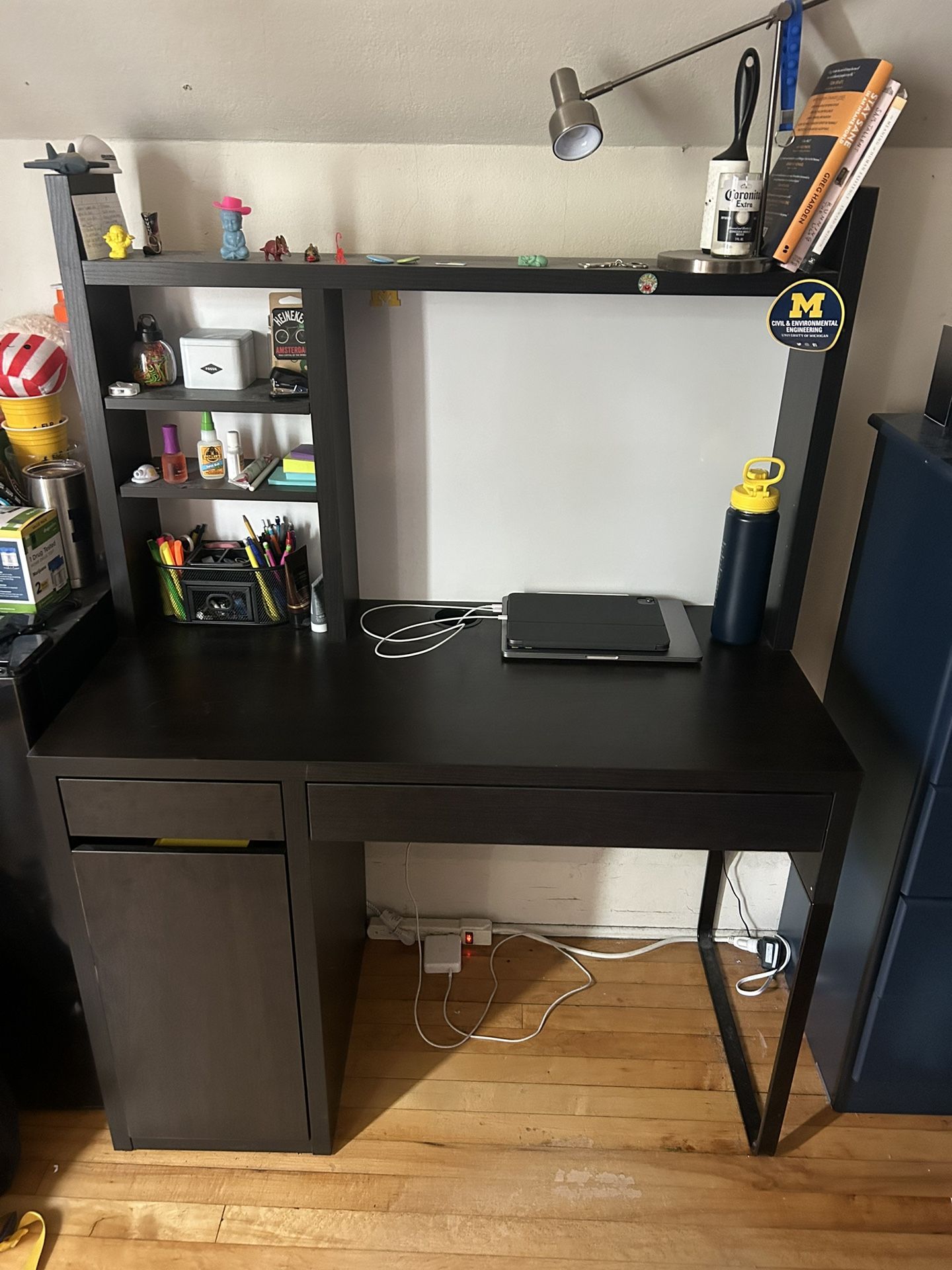 IKEA Micke Desk With Add On