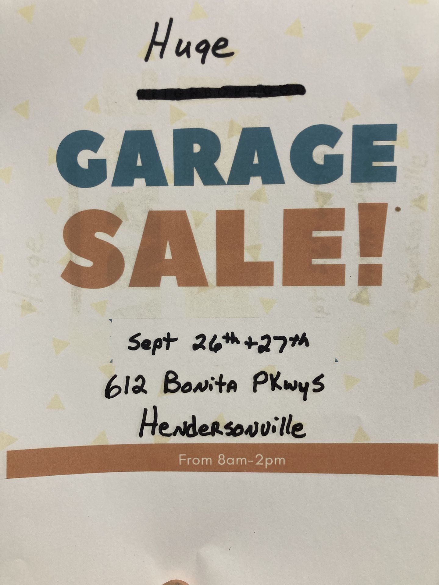 Garage Sale