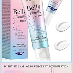 B Flat Belly Firming Cream - Moisturizing, Firming for Stomach, Thighs and Butt, Body Lotion for Women and Men, 125 ML