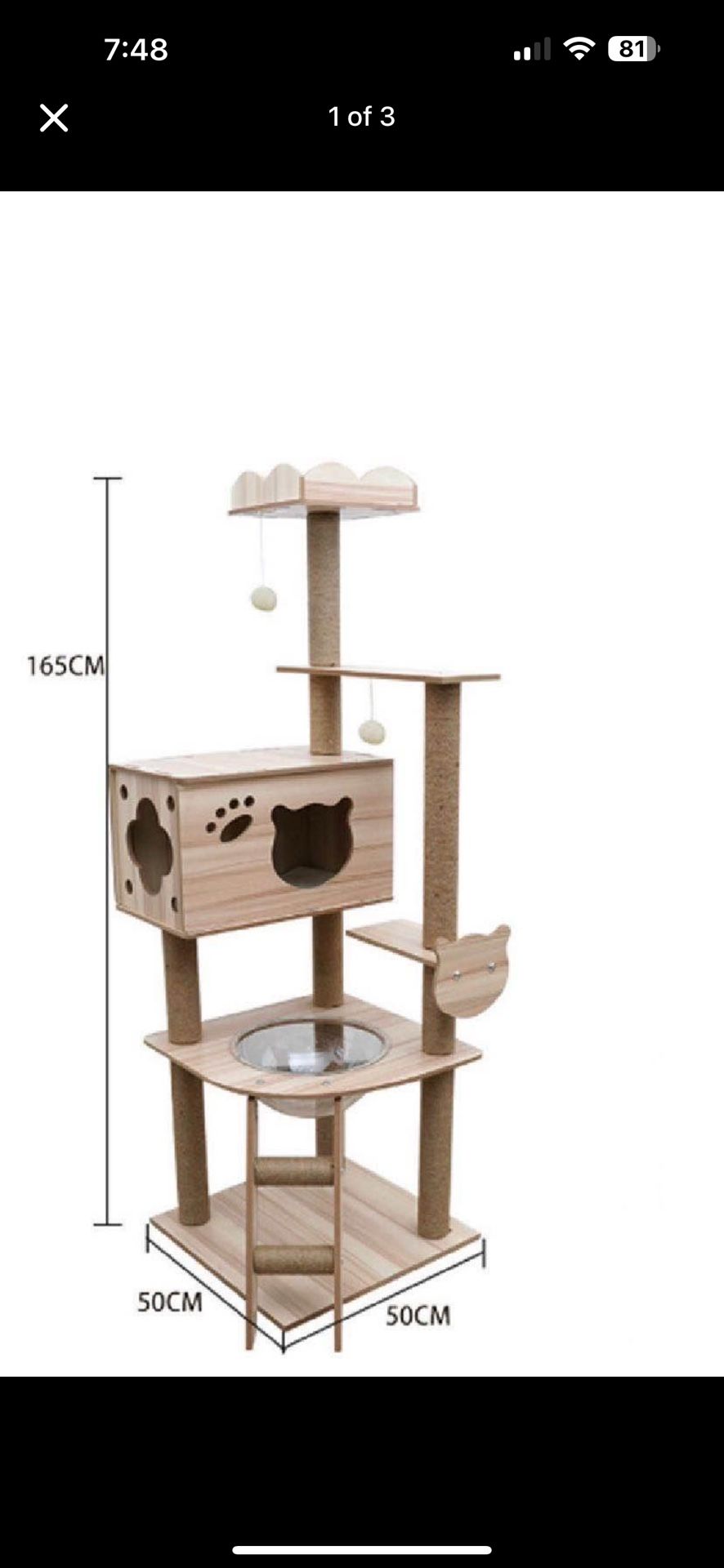 Brand New Luxury Cat Tree Cat Condo