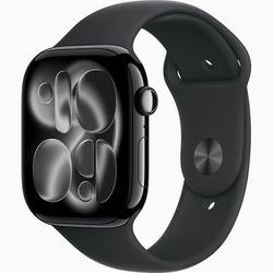 Apple Watch Series 11 (GPS + LTE) 46MM Space Gray Aluminum Case Black Sport Band