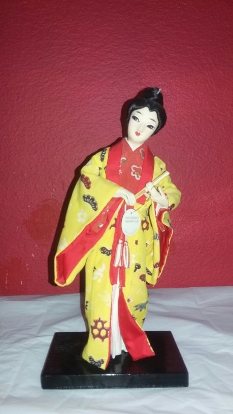 Vintage Okinawa handmade cloth doll.