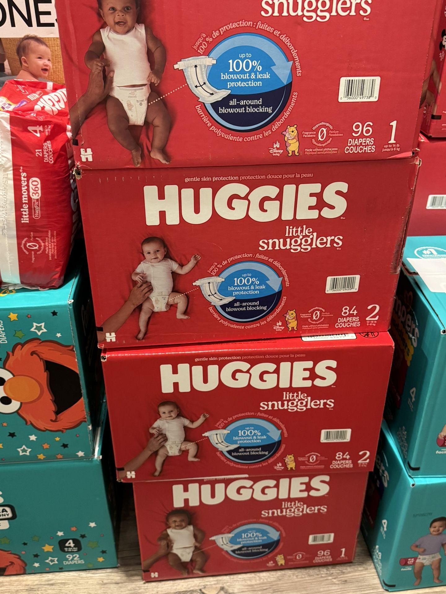 Huggies Size 1 & 2 Diapers