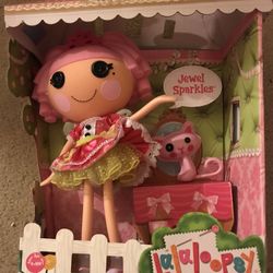 Lalaloopsy  13” Sparkle doll with Persian cat