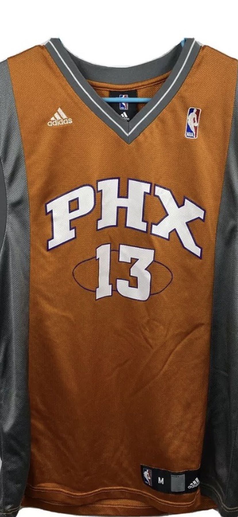 Steve Nash 13 NBA PHX Suns ADIDAS Jersey M Orange/Gray Sewn