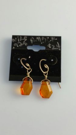 Natural Amber Earrings