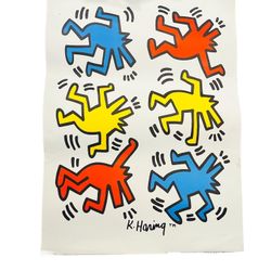 Vintage Keith Haring "Heart" Poster (1992)
