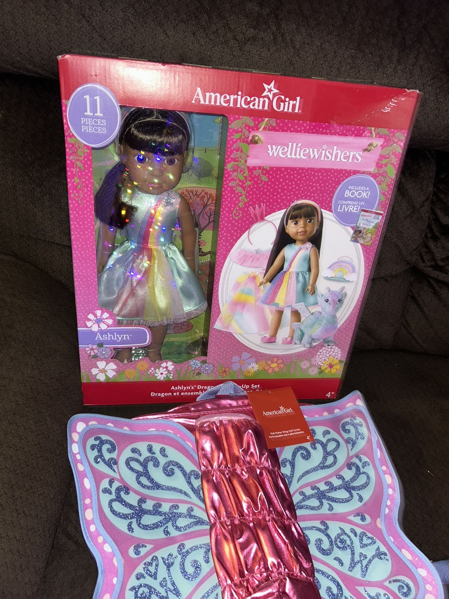 American Doll With Backpack