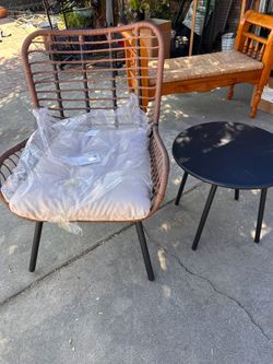 Beautiful chair and side table