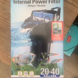 Tetra Whisper Internal Filter for Aquariums 20 to 40 Gallons, with Air Pump