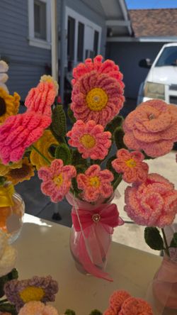 Mothers day crochet flowers