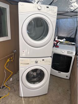 Whirlpool duet stackable washer and gas dryer
