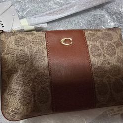 COACH PURSE TAN/ RUST