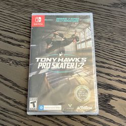 Tony Hawk's Pro Skater 1+2 Nintendo Switch Game SEALED