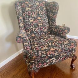 Upholstered Wingback Chair 