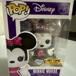 2019 Funko POP! Disney #23 Minnie Mouse Diamond Collection Hot Topic Exclusive