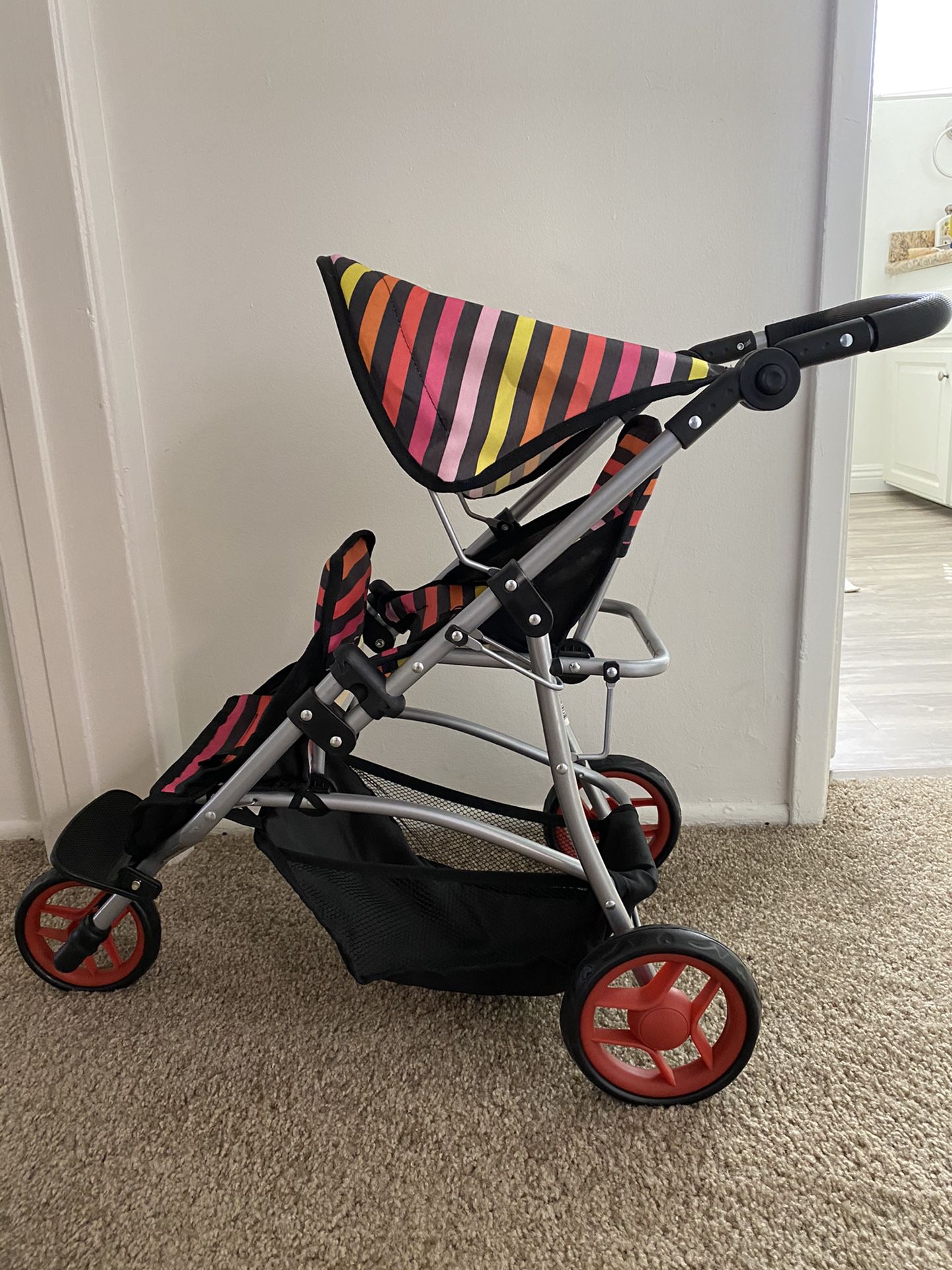 Foldable Double Doll Stroller