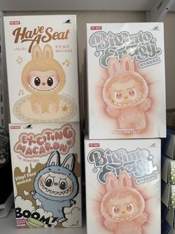 Popmart Labubu Macaron have a seat energy New