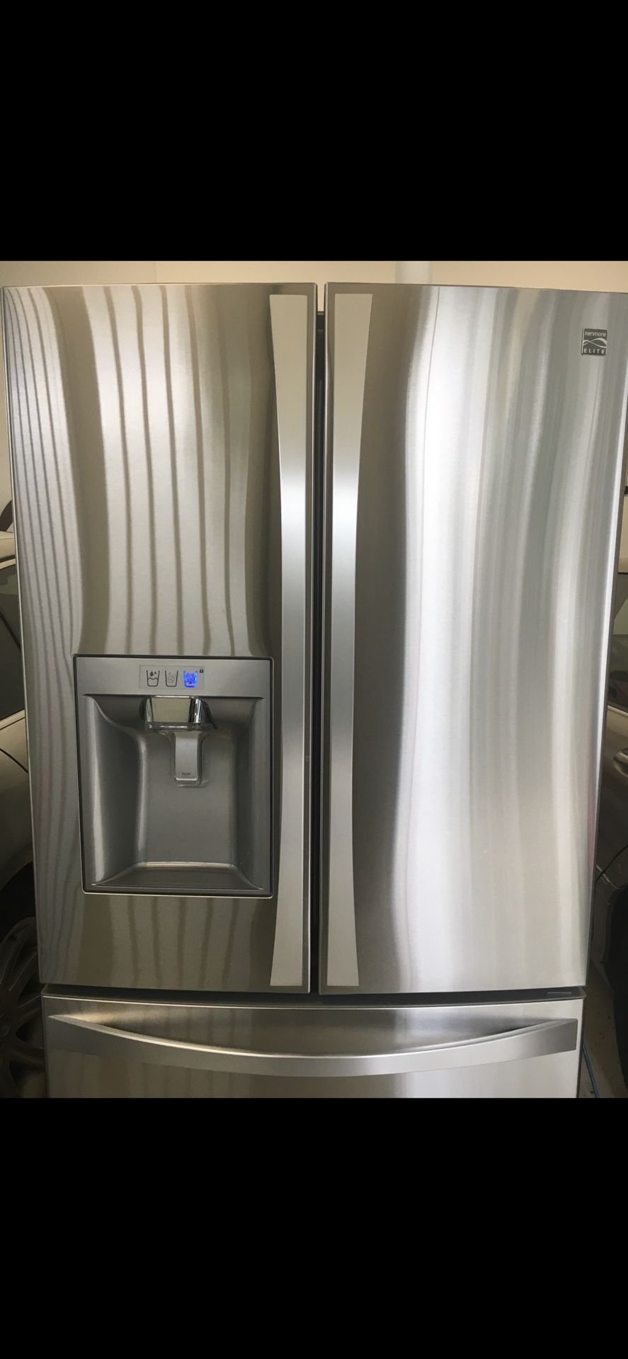 Almost New Kenmore Elite, French Door, Counter Depth Refrigerator. Model 795.74043.41. Need to sell this weekend