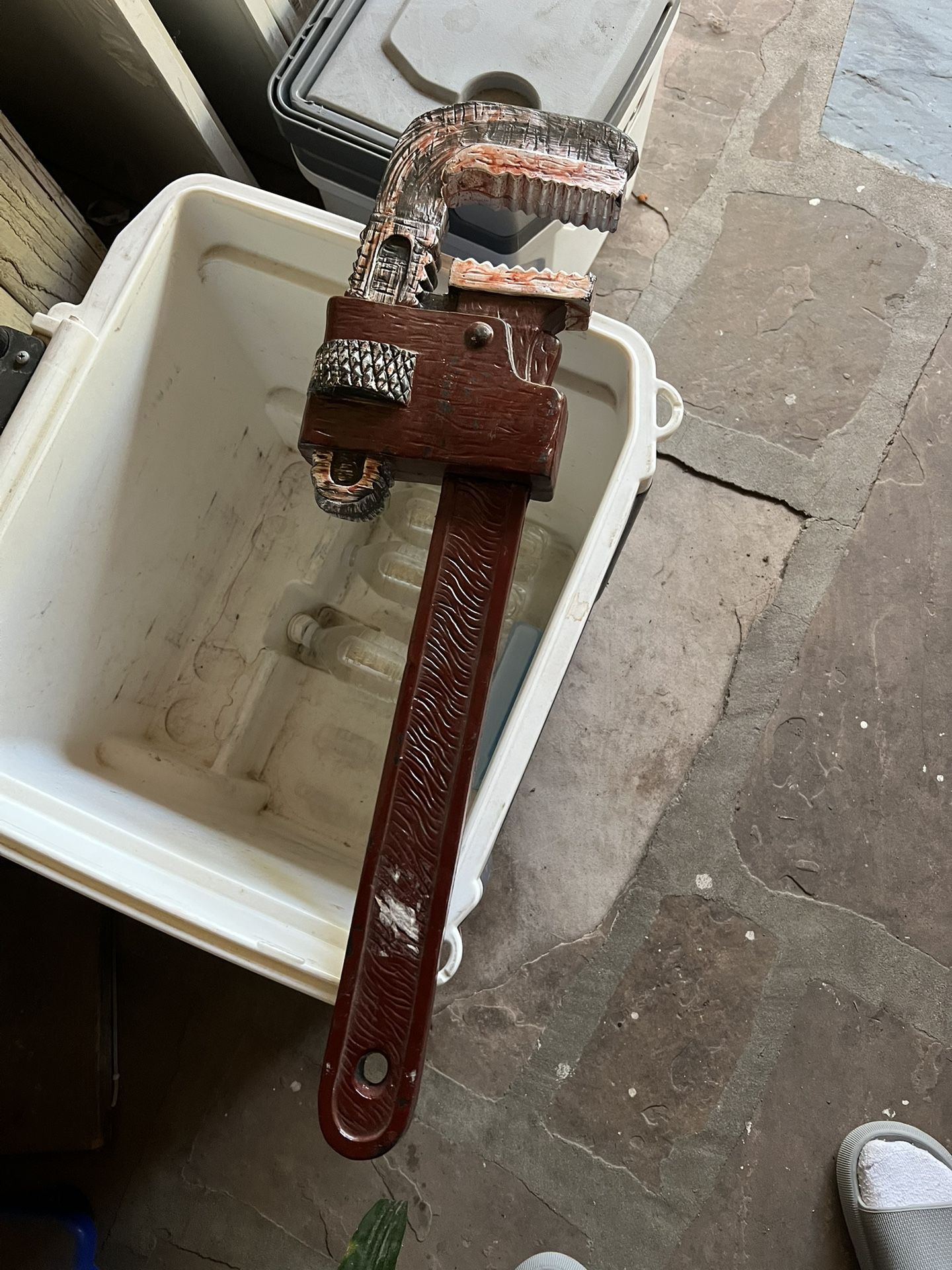 Plastic big pipe wrench Costume Prop 26 inches