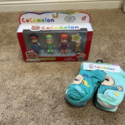 Cocomelon Gift Bundle Toy Figures And Socks For Boy Or Girl 