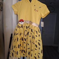 Pokémon Kids Hoodie Dress New!!