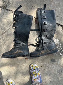 Gotham-110 Knee High Black Boots