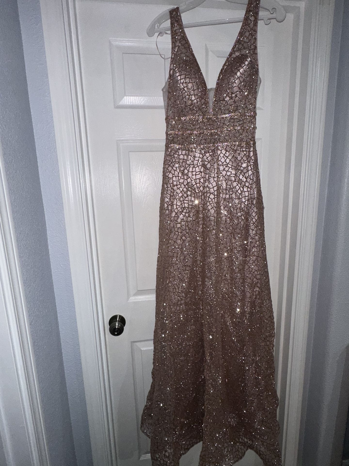 Brand New Rose Gold Sparkly Dress