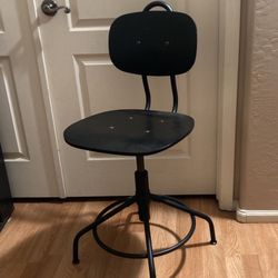 Wooden Desk Stool Swivel Chair 
