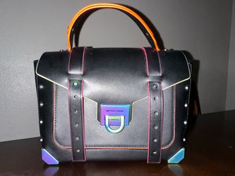 Michael Kors Black Leather Satchel Handbag