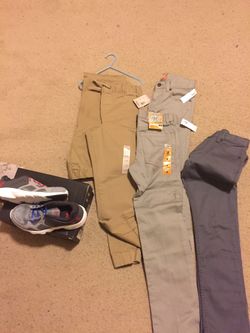 New boys pants and shoes