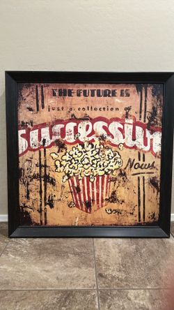 Wood framed picture
