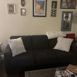 Charcoal Grey Couch 