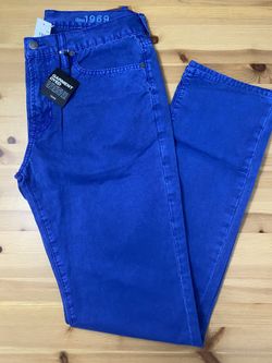 GAP Garment Dyed Slim Fit Pants Men 32x34