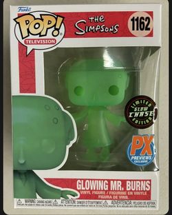 Funko Pop Simpsons CHASE Glowing Mr.Burns #1162 GITD PX Exclusive NIB IN HAND