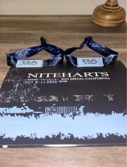 2 Nitehearts 3-Day GA Wristbands/ Tickets