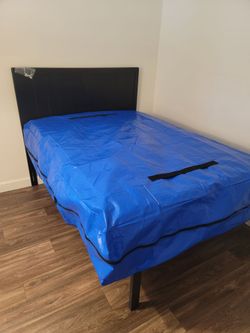 18 inch Full size Bedframe w/ Headboard &Mattress